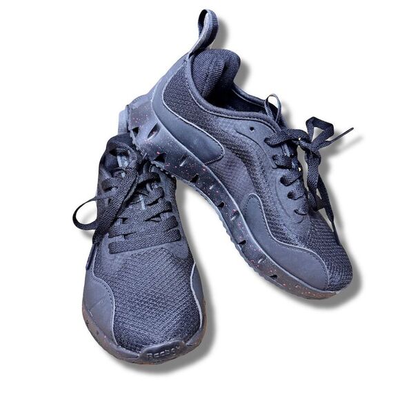 Reebok Zig Dynamica Boys' Running Shoes Black & Red Size 2 - Picture 1 of 9